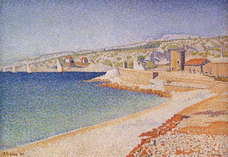 Paul Signac The Jetty at Cassis, Opus Sweden oil painting art